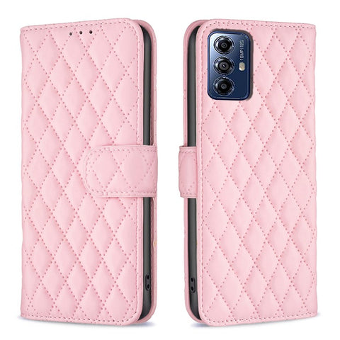BINFEN COLOR BF Style-14 For Motorola Moto G Play (2024) 4G Case Leather Protective Cover with Wallet and Stand