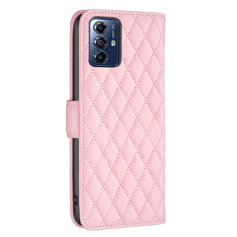 BINFEN COLOR BF Style-14 For Motorola Moto G Play (2024) 4G Case Leather Protective Cover with Wallet and Stand