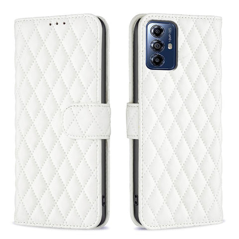 BINFEN COLOR BF Style-14 For Motorola Moto G Play (2024) 4G Case Leather Protective Cover with Wallet and Stand