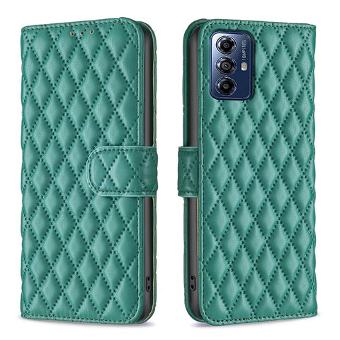 BINFEN COLOR BF Style-14 For Motorola Moto G Play (2024) 4G Case Leather Protective Cover with Wallet and Stand