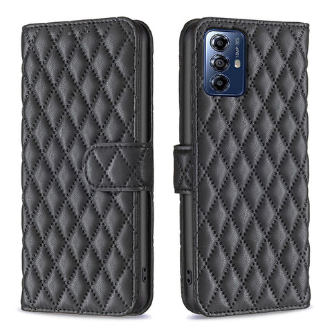 BINFEN COLOR BF Style-14 For Motorola Moto G Play (2024) 4G Case Leather Protective Cover with Wallet and Stand