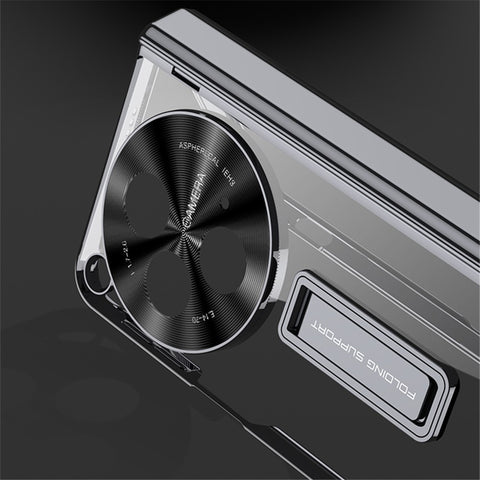 GKK For Oppo Find N3 5G Magnetic Hinge Protection Case Kickstand Cover with HD Tempered Glass Film
