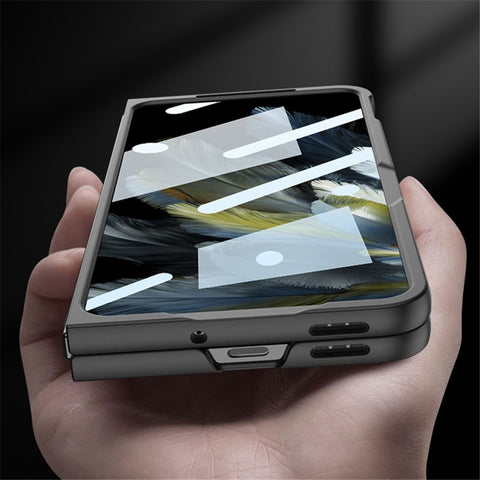 GKK For Oppo Find N3 5G Phone Case Slim Hinge Protection Folding Cover with HD Front Screen Protector