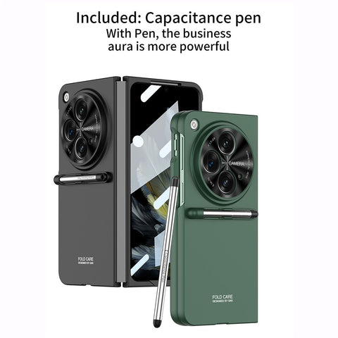 GKK For Oppo Find N3 5G Slim Case Hard PC Phone Cover with HD Front Screen Protector / Stylus