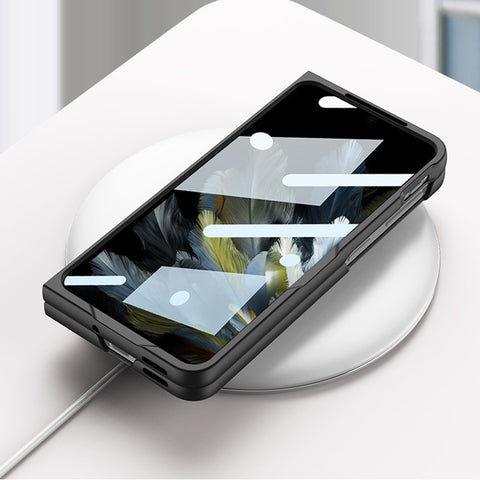 GKK For Oppo Find N3 5G Wristband Phone Case Folding Cover with HD Screen Protector