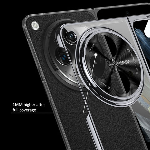 GKK For Oppo Find N3 5G Electroplating Phone Case Hard PC Cover with HD Front Screen Film