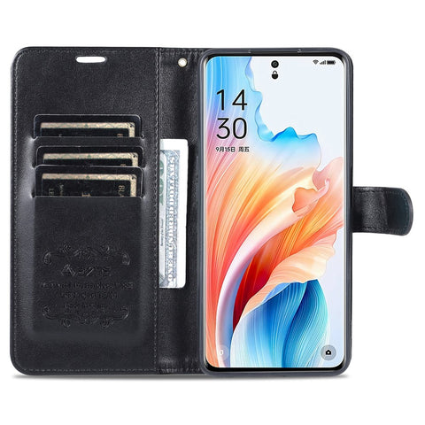 AZNS For Oppo A2 5G / A79 5G Case Drop-resistant Wallet PU Leather Cell Phone Cover