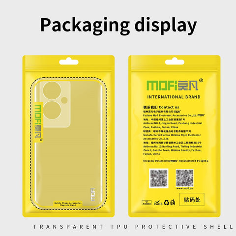 MOFI For Oppo A79 5G / A2 5G Case Crystal Clear TPU Phone Back Cover Protector