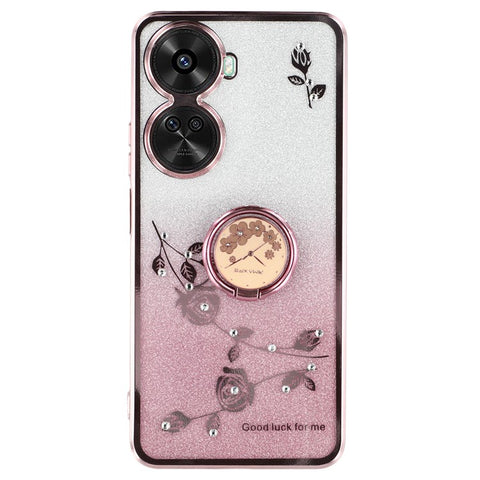 KADEM For Huawei nova 11 SE / nova 12 SE 4G Cell Phone Cases Gradient Flower Pattern Kickstand TPU Cover
