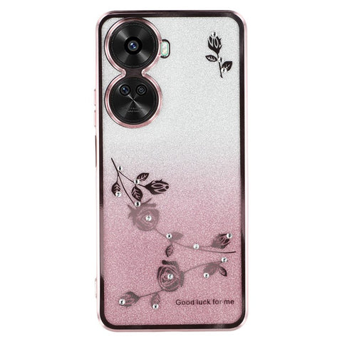 KADEM For Huawei nova 11 SE / nova 12 SE 4G Cell Phone Cases Gradient Flower Pattern Kickstand TPU Cover