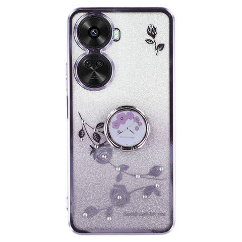 KADEM For Huawei nova 11 SE / nova 12 SE 4G Cell Phone Cases Gradient Flower Pattern Kickstand TPU Cover