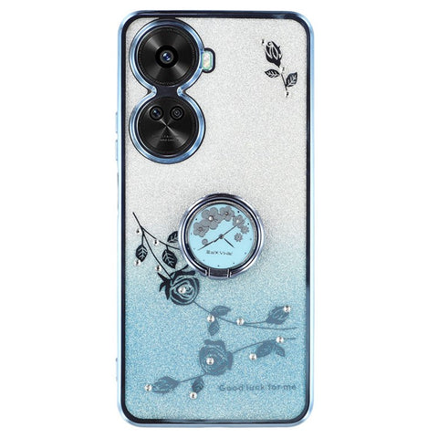KADEM For Huawei nova 11 SE / nova 12 SE 4G Cell Phone Cases Gradient Flower Pattern Kickstand TPU Cover