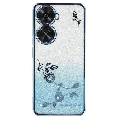 KADEM For Huawei nova 11 SE / nova 12 SE 4G Cell Phone Case Flower Pattern TPU Gradient Back Cover