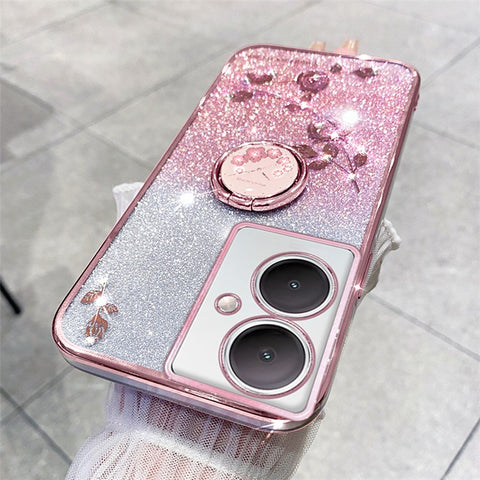 KADEM For Oppo A79 5G / A2 5G Cover Soft TPU Cell Phone Cases with Ring Kickstand