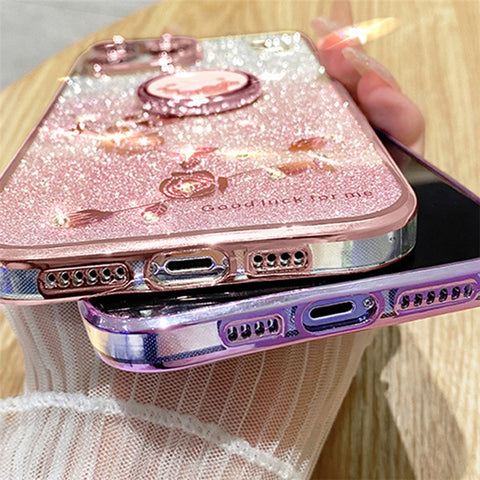KADEM For Oppo A79 5G / A2 5G Cover Soft TPU Cell Phone Cases with Ring Kickstand