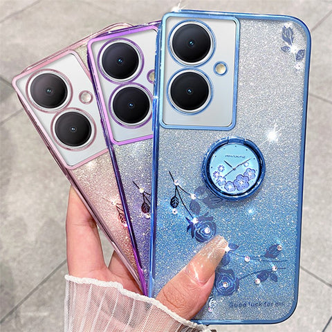KADEM For Oppo A79 5G / A2 5G Cover Soft TPU Cell Phone Cases with Ring Kickstand