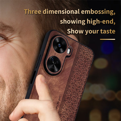 AZNS For Huawei nova 11 SE / nova 12 SE 4G Case Imprinted PU Leather + TPU Cell Phone Back Cover