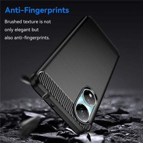 For Honor X5 Plus Phone Case Carbon Fiber Texture Cover