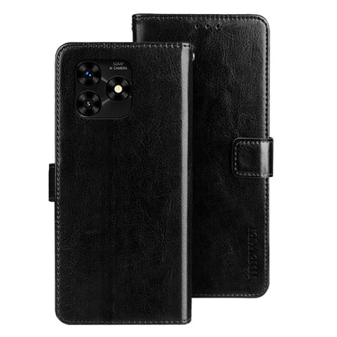 IDEWEI For Umidigi G5 Mecha Case PU Leather Crazy Horse Texture Phone Shell