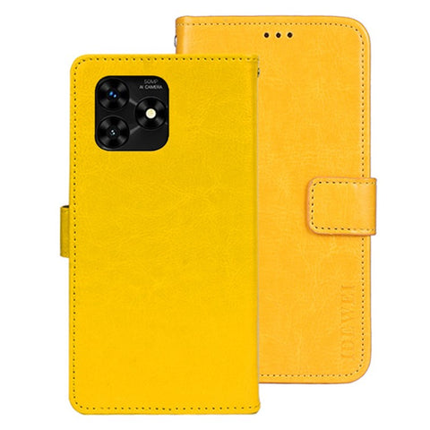 IDEWEI For Umidigi G5 Mecha Case PU Leather Crazy Horse Texture Phone Shell
