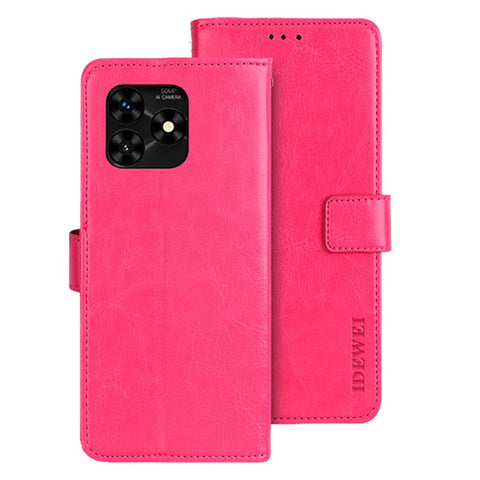 IDEWEI For Umidigi G5 Mecha Case PU Leather Crazy Horse Texture Phone Shell