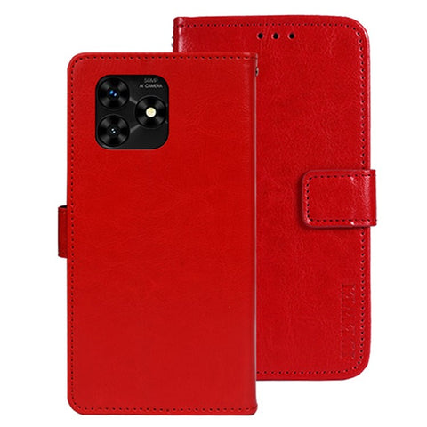 IDEWEI For Umidigi G5 Mecha Case PU Leather Crazy Horse Texture Phone Shell