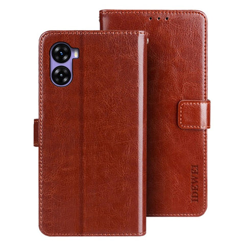 IDEWEI For Umidigi G3 Phone Case PU Leather Crazy Horse Texture Wallet Cover