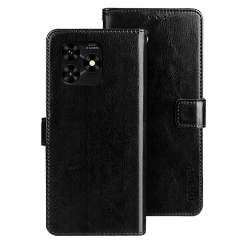 IDEWEI For Umidigi G5A Magnetic Case Crazy Horse Texture Flip Leather Wallet Phone Cover