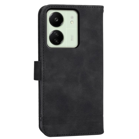 DIERFENG DF-03 For Xiaomi Redmi 13C 4G / 13C 5G / Poco C65 4G / Poco M6 5G / 13R 5G Case PU Leather Flip Card Holder Smartphone Cover