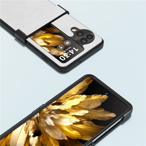 ABEEL For Oppo Find N3 Flip 5G Phone Case Litchi Texture Anti Scratch Cover
