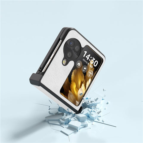 ABEEL For Oppo Find N3 Flip 5G Phone Case Litchi Texture Anti Scratch Cover