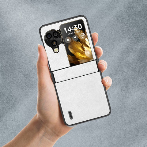 ABEEL For Oppo Find N3 Flip 5G Phone Case Litchi Texture Anti Scratch Cover