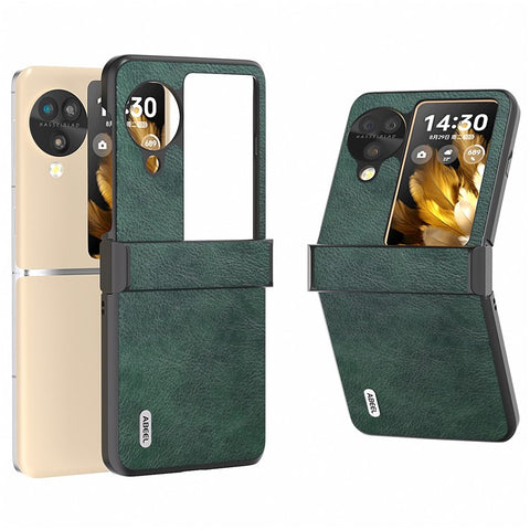 ABEEL For Oppo Find N3 Flip 5G Phone Case Litchi Texture Anti Scratch Cover