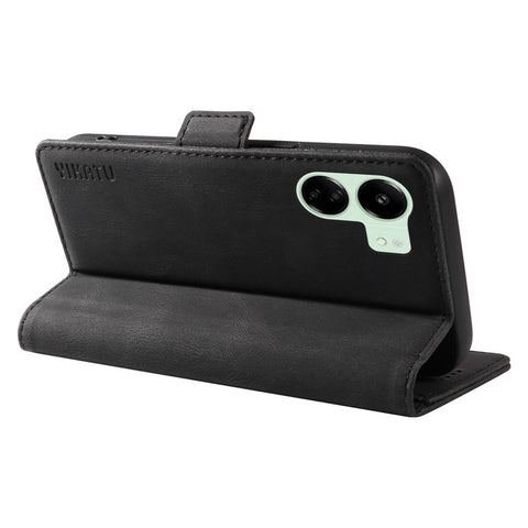 YIKATU YK-005 For Xiaomi Redmi 13C 4G / 13C 5G / 13R 5G / Poco M6 5G / Poco C65 4G Case PU Leather Full Protection Phone Cover