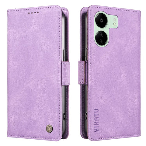 YIKATU YK-005 For Xiaomi Redmi 13C 4G / 13C 5G / 13R 5G / Poco M6 5G / Poco C65 4G Case PU Leather Full Protection Phone Cover