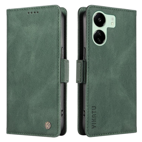 YIKATU YK-005 For Xiaomi Redmi 13C 4G / 13C 5G / 13R 5G / Poco M6 5G / Poco C65 4G Case PU Leather Full Protection Phone Cover