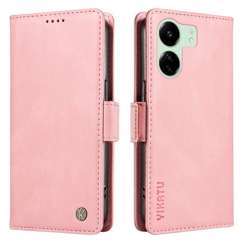 YIKATU YK-005 For Xiaomi Redmi 13C 4G / 13C 5G / 13R 5G / Poco M6 5G / Poco C65 4G Case PU Leather Full Protection Phone Cover
