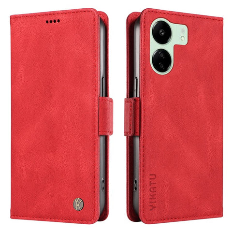 YIKATU YK-005 For Xiaomi Redmi 13C 4G / 13C 5G / 13R 5G / Poco M6 5G / Poco C65 4G Case PU Leather Full Protection Phone Cover