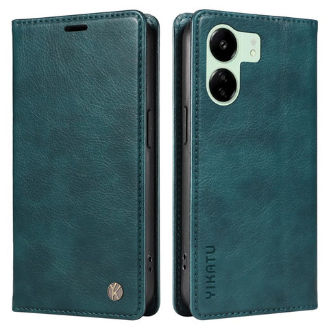 YIKATU YK-006 For Xiaomi Redmi 13C 4G / 13C 5G / 13R 5G / Poco M6 5G / Poco C65 4G Wallet Case PU Leather Stand Phone Cover