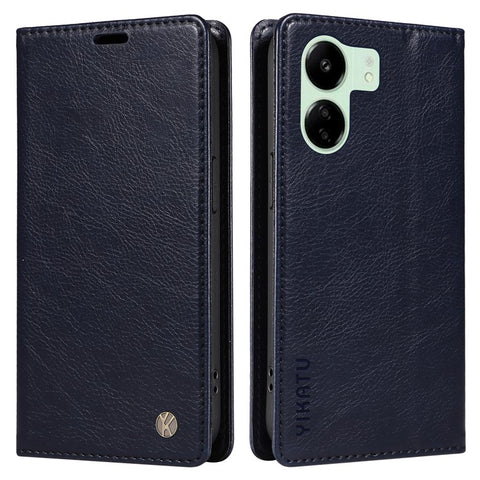 YIKATU YK-006 For Xiaomi Redmi 13C 4G / 13C 5G / 13R 5G / Poco M6 5G / Poco C65 4G Wallet Case PU Leather Stand Phone Cover