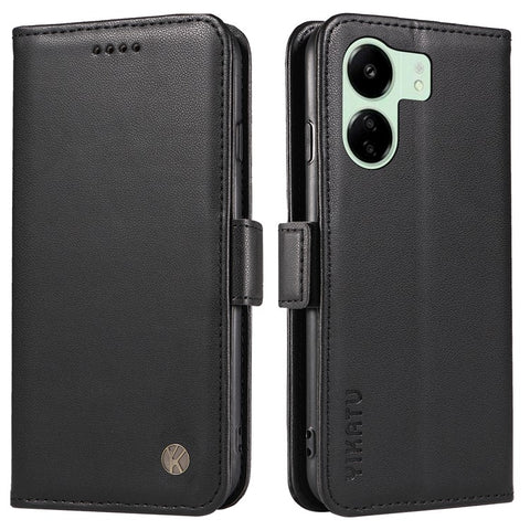 YIKATU YK-003 For Xiaomi Redmi 13C 4G / 13C 5G / 13R 5G / Poco M6 5G / Poco C65 4G Case PU Leather Stand Phone Cover