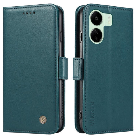 YIKATU YK-003 For Xiaomi Redmi 13C 4G / 13C 5G / 13R 5G / Poco M6 5G / Poco C65 4G Case PU Leather Stand Phone Cover