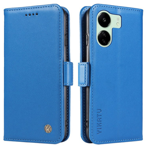 YIKATU YK-003 For Xiaomi Redmi 13C 4G / 13C 5G / 13R 5G / Poco M6 5G / Poco C65 4G Case PU Leather Stand Phone Cover