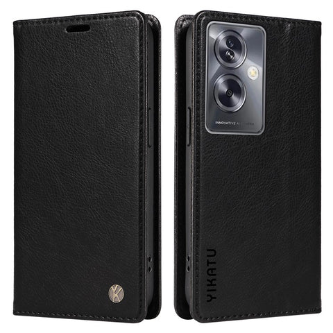 YIKATU YK-006 For Oppo A79 5G / A2 5G Leather Wallet Case Magnetic Flip Folio Phone Cover