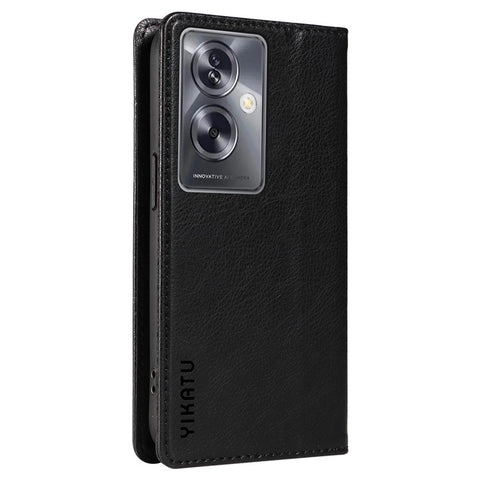 YIKATU YK-006 For Oppo A79 5G / A2 5G Leather Wallet Case Magnetic Flip Folio Phone Cover