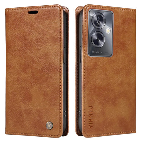 YIKATU YK-006 For Oppo A79 5G / A2 5G Leather Wallet Case Magnetic Flip Folio Phone Cover