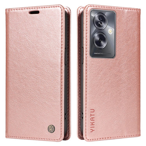 YIKATU YK-006 For Oppo A79 5G / A2 5G Leather Wallet Case Magnetic Flip Folio Phone Cover