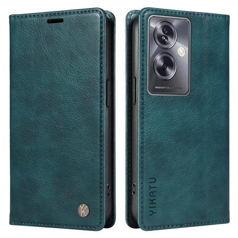 YIKATU YK-006 For Oppo A79 5G / A2 5G Leather Wallet Case Magnetic Flip Folio Phone Cover