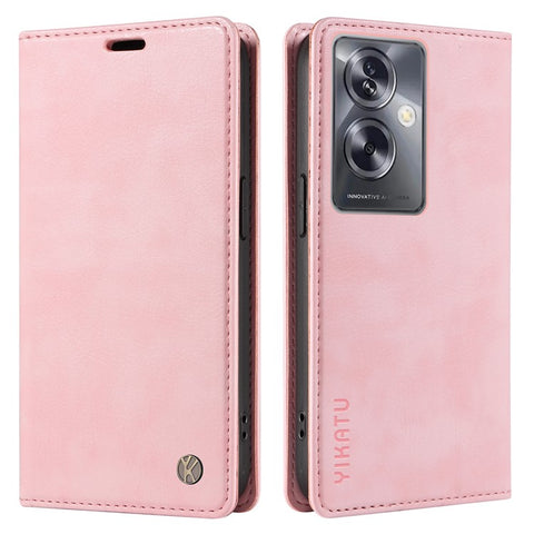 YIKATU YK-006 For Oppo A79 5G / A2 5G Leather Wallet Case Magnetic Flip Folio Phone Cover
