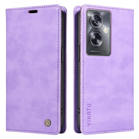 YIKATU YK-006 For Oppo A79 5G / A2 5G Leather Wallet Case Magnetic Flip Folio Phone Cover